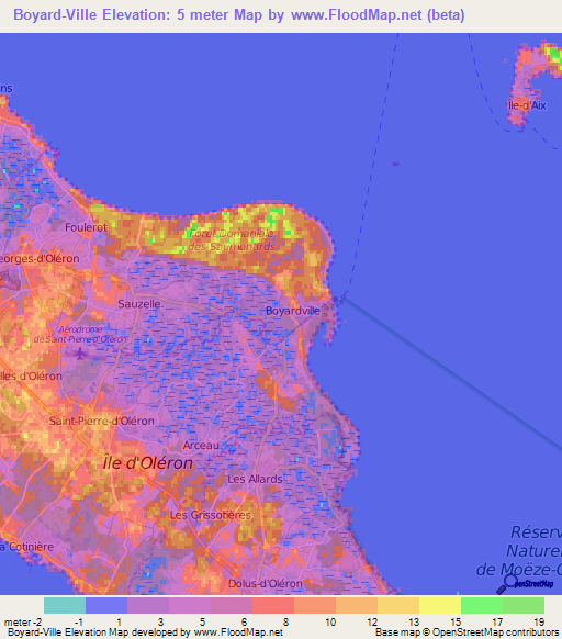 Boyard-Ville,France Elevation Map