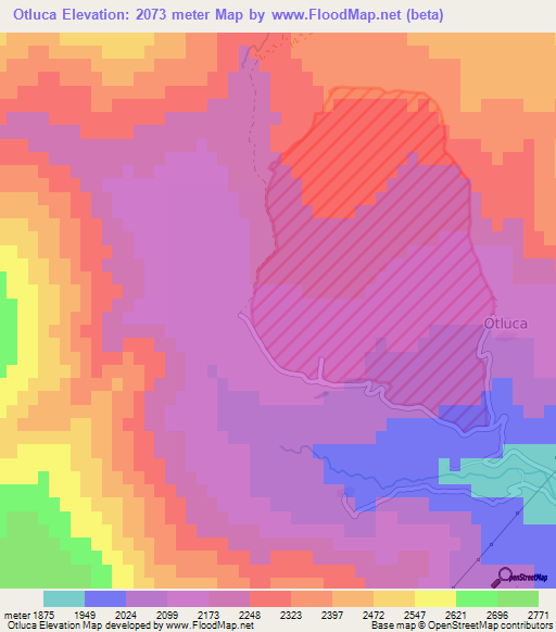 Otluca,Turkey Elevation Map