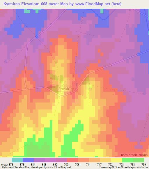 Kytmiran,Turkey Elevation Map