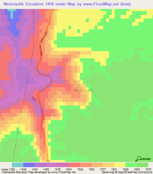 Medreselik,Turkey Elevation Map