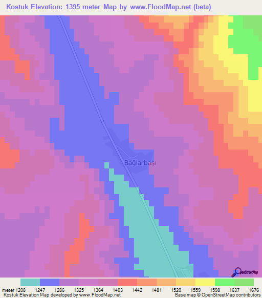 Kostuk,Turkey Elevation Map