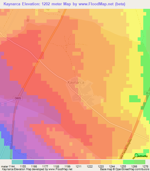 Kaynarca,Turkey Elevation Map