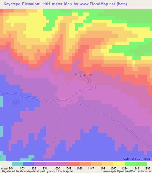 Kayatepe,Turkey Elevation Map