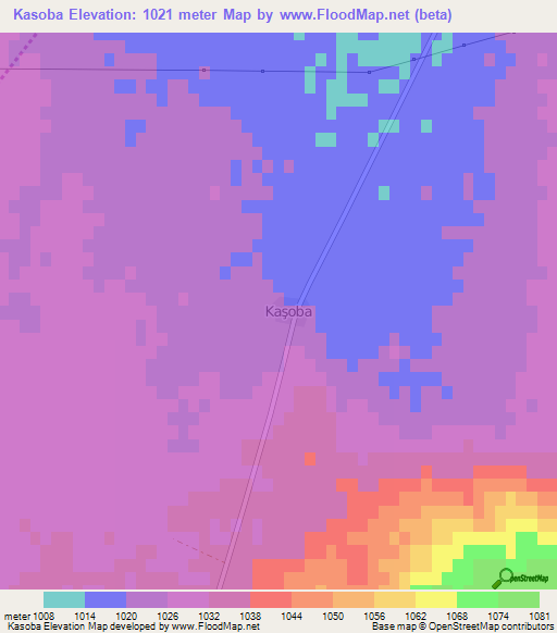 Kasoba,Turkey Elevation Map