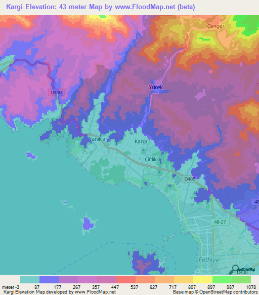 Kargi,Turkey Elevation Map