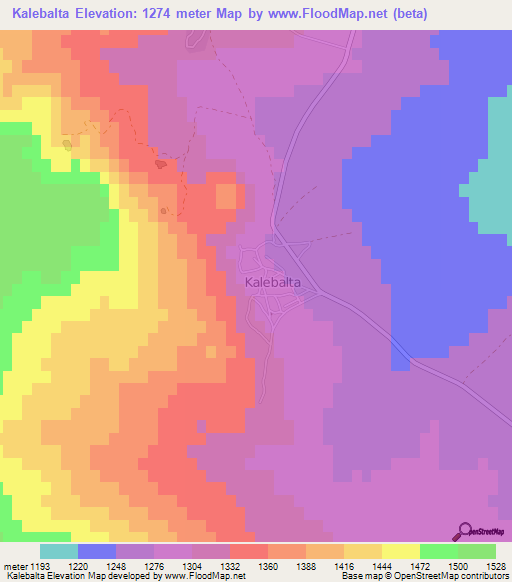 Kalebalta,Turkey Elevation Map