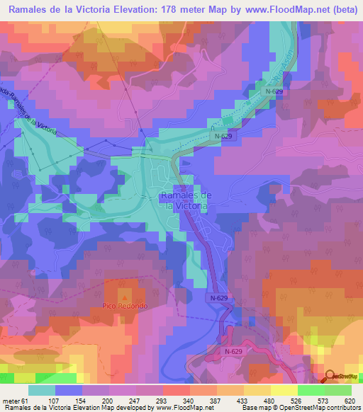 Ramales de la Victoria,Spain Elevation Map