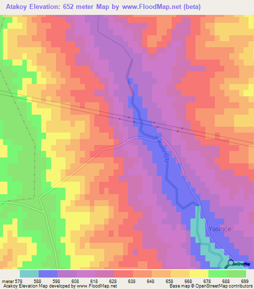 Atakoy,Turkey Elevation Map