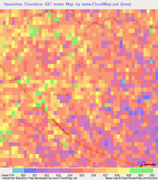 Hasanhan,Turkey Elevation Map