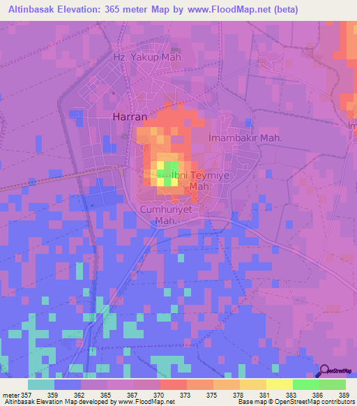 Altinbasak,Turkey Elevation Map