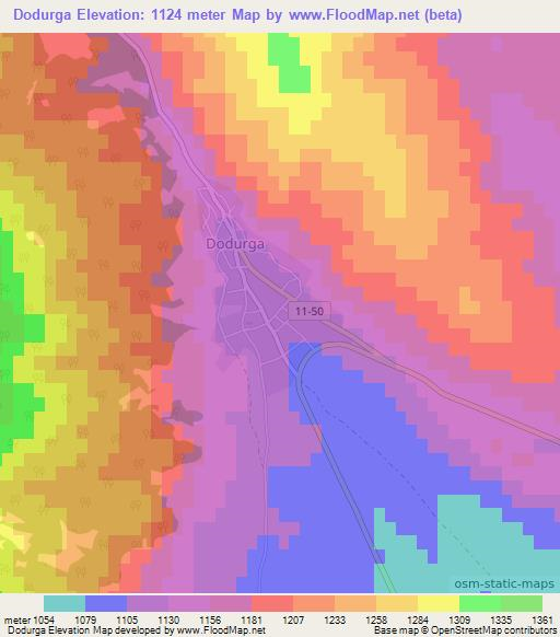 Dodurga,Turkey Elevation Map