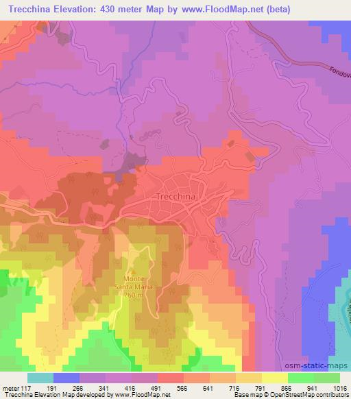 Trecchina,Italy Elevation Map