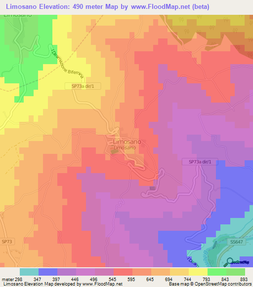 Limosano,Italy Elevation Map