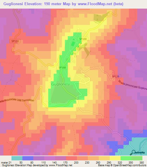 Guglionesi,Italy Elevation Map