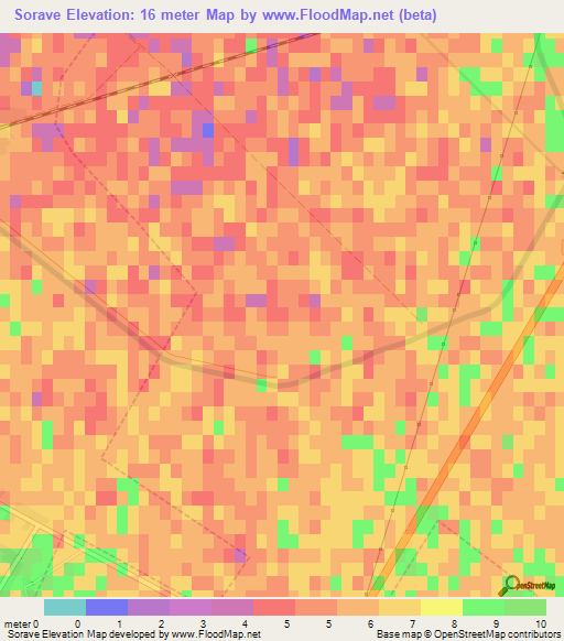 Sorave,Albania Elevation Map