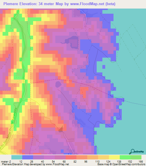 Plemere,Albania Elevation Map