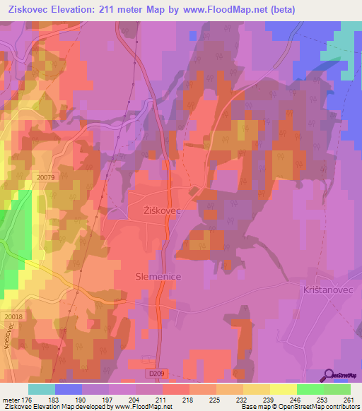 Ziskovec,Croatia Elevation Map