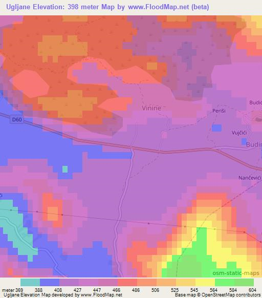 Ugljane,Croatia Elevation Map