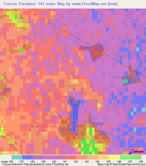 Totovec,Croatia Elevation Map