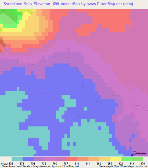 Svrackovo Selo,Croatia Elevation Map