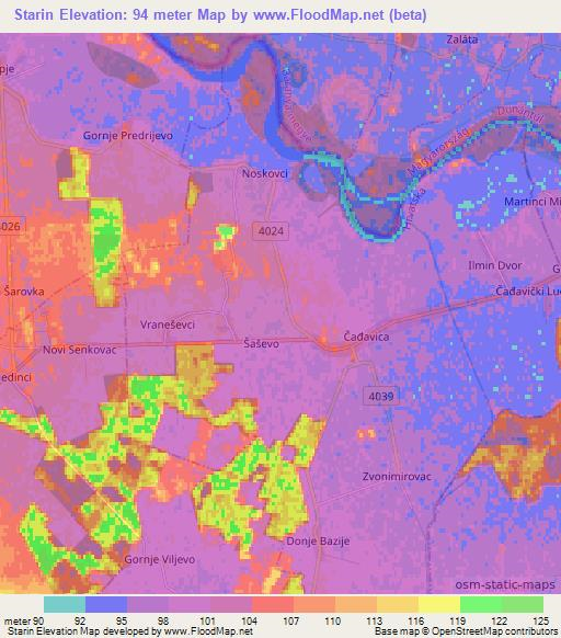 Starin,Croatia Elevation Map