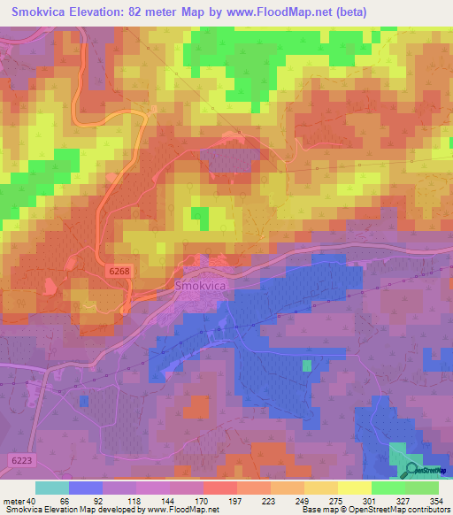 Smokvica,Croatia Elevation Map