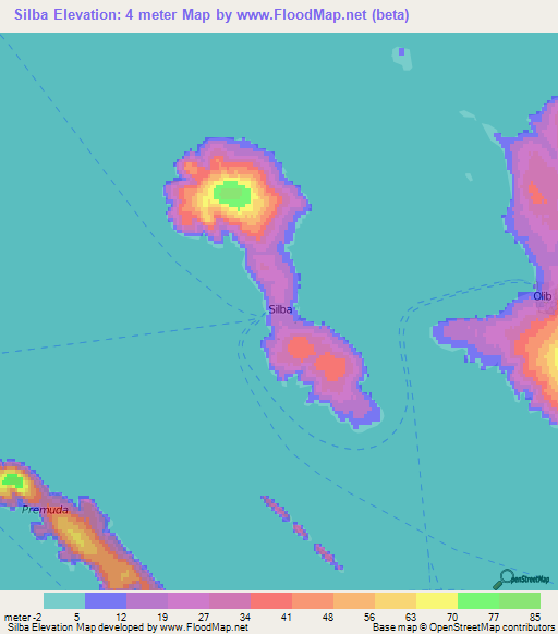 Silba,Croatia Elevation Map