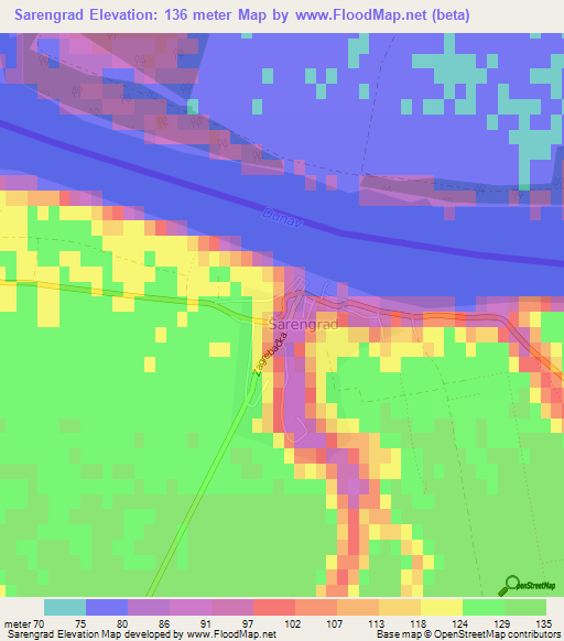 Sarengrad,Croatia Elevation Map