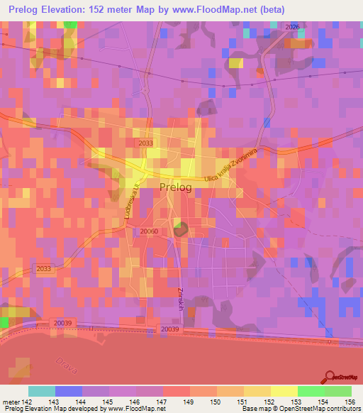 Prelog,Croatia Elevation Map