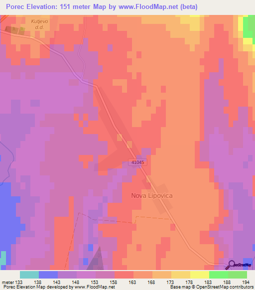 Porec,Croatia Elevation Map