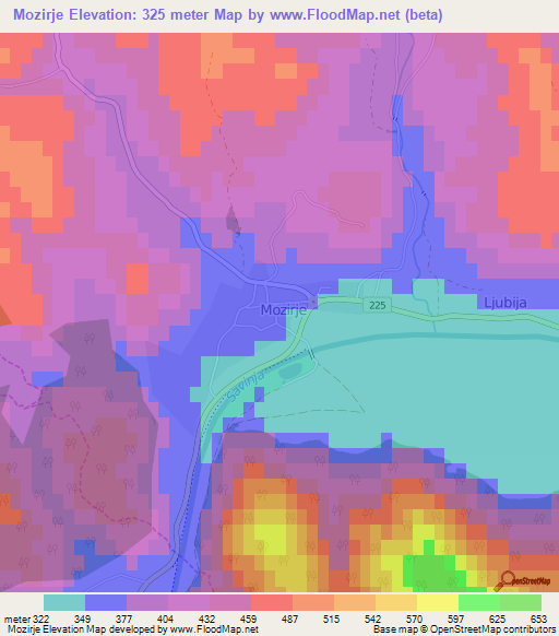 Mozirje,Slovenia Elevation Map