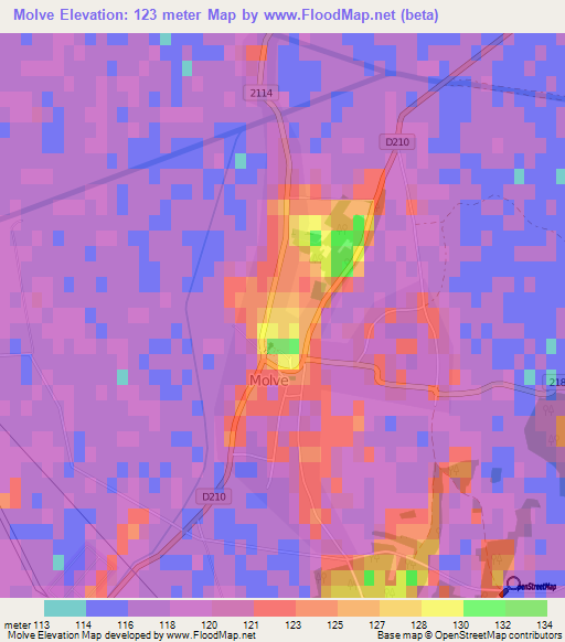 Molve,Croatia Elevation Map