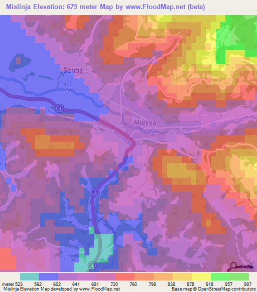 Mislinja,Slovenia Elevation Map