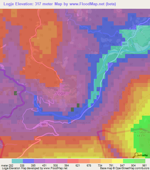 Logje,Slovenia Elevation Map