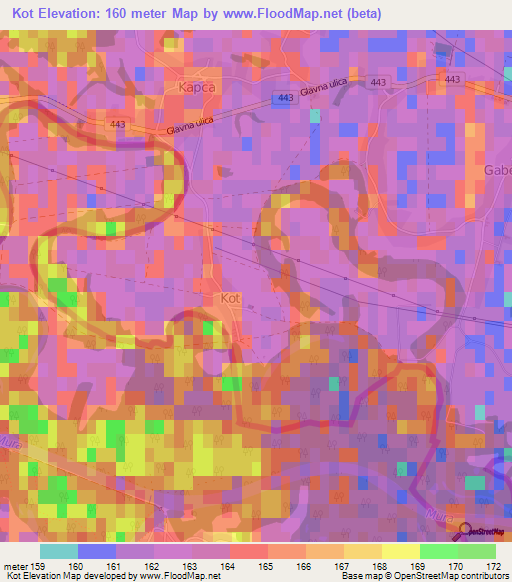 Kot,Slovenia Elevation Map