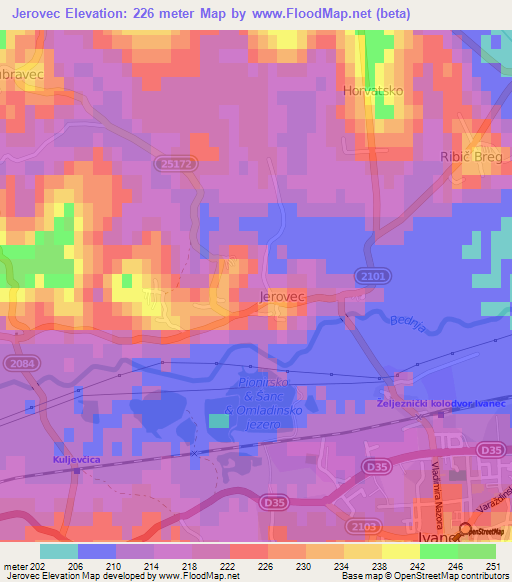 Jerovec,Croatia Elevation Map