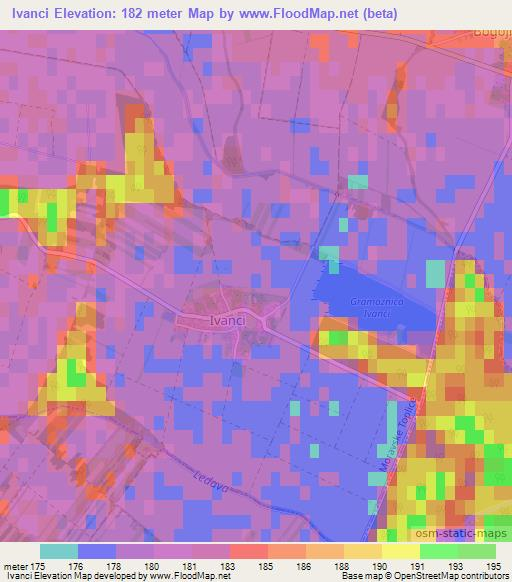 Ivanci,Slovenia Elevation Map