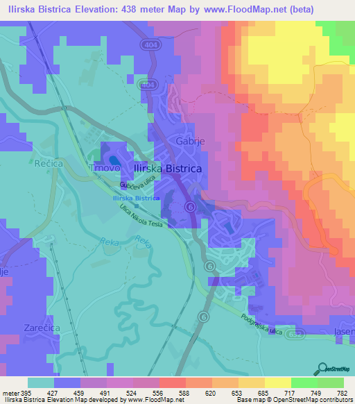 Ilirska Bistrica,Slovenia Elevation Map