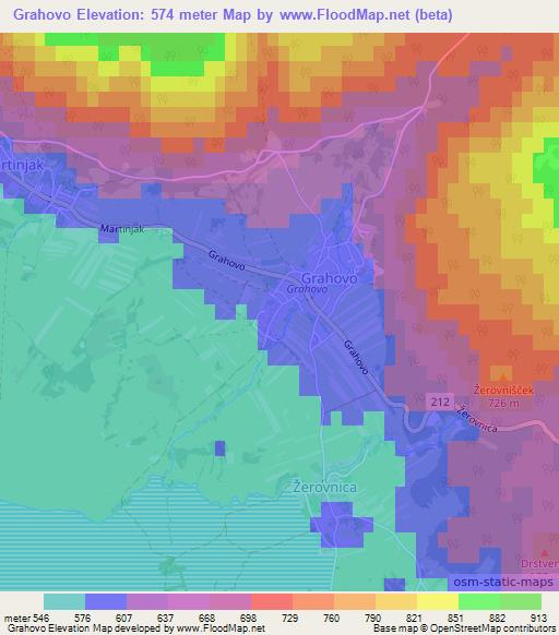 Grahovo,Slovenia Elevation Map