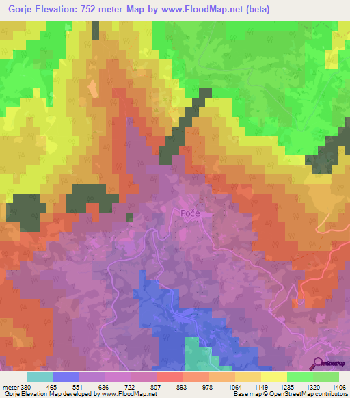 Gorje,Slovenia Elevation Map