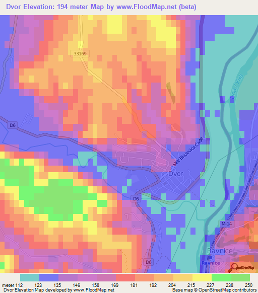 Dvor,Croatia Elevation Map