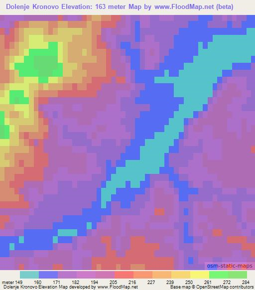 Dolenje Kronovo,Slovenia Elevation Map