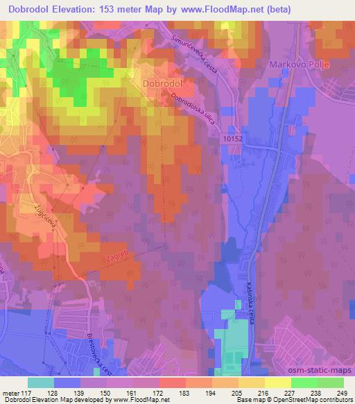 Dobrodol,Croatia Elevation Map