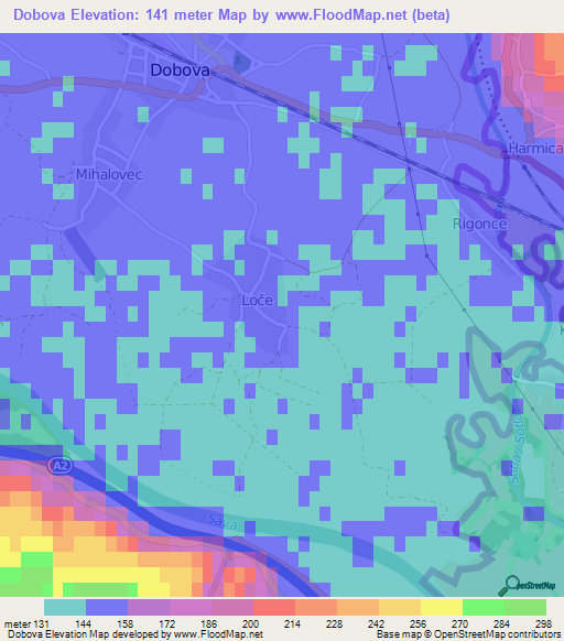 Dobova,Slovenia Elevation Map