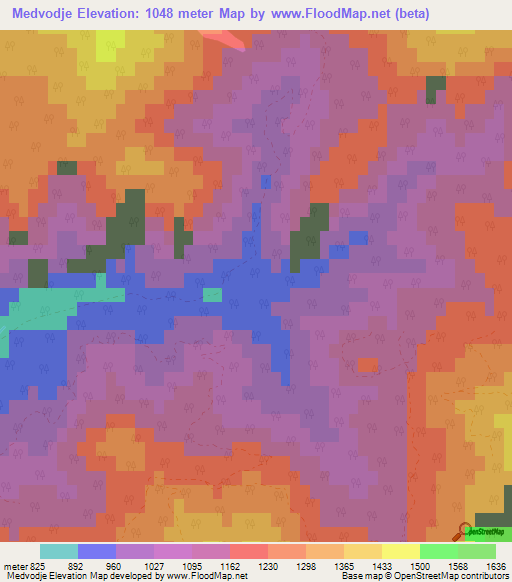 Medvodje,Slovenia Elevation Map