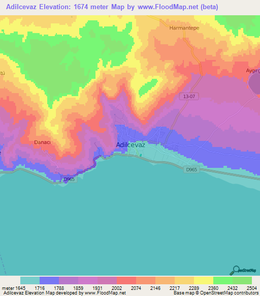 Adilcevaz,Turkey Elevation Map