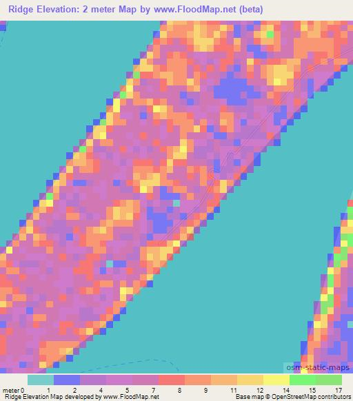 Ridge,Guyana Elevation Map