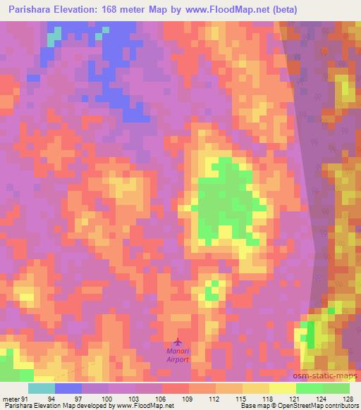 Parishara,Guyana Elevation Map