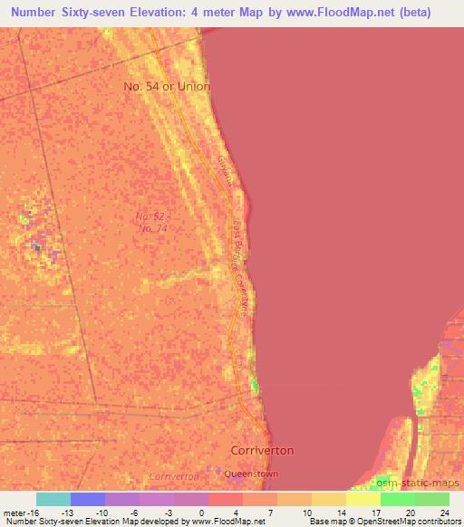 Number Sixty-seven,Guyana Elevation Map