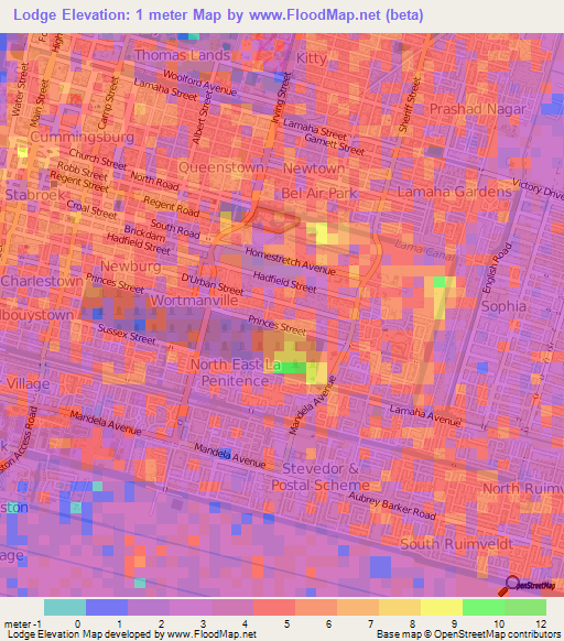 Lodge,Guyana Elevation Map